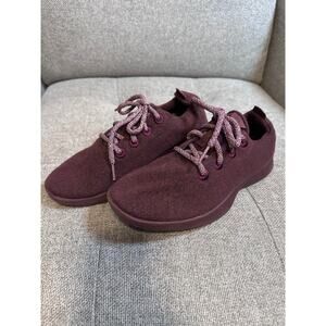 Allbirds Women's Sz 8 Maroon Tuke Jam Wool Runners Comfort Shoes Sneakers